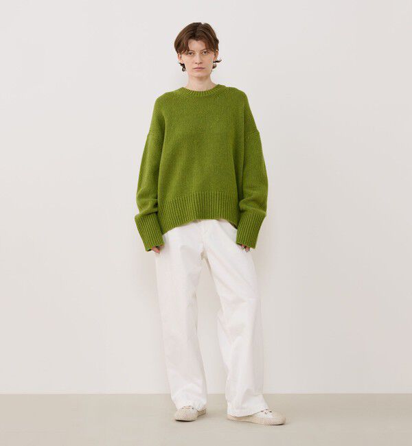 ▼名作✨極美品✨ギャルリーヴィー【S】ファインウール　クルーネックニット　丸首 ファインウール クルーネックプルオーバー（GALERIE VIE）｜ルミネの