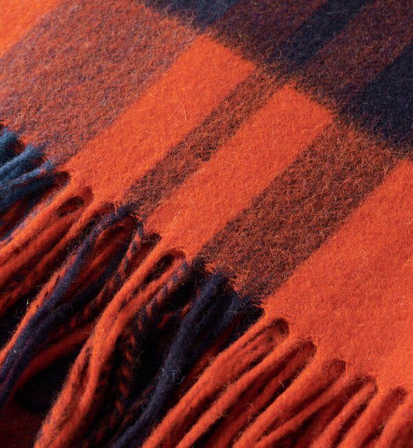  「【秋冬の差し色に】ウールカラーチェックストール」|ストール|