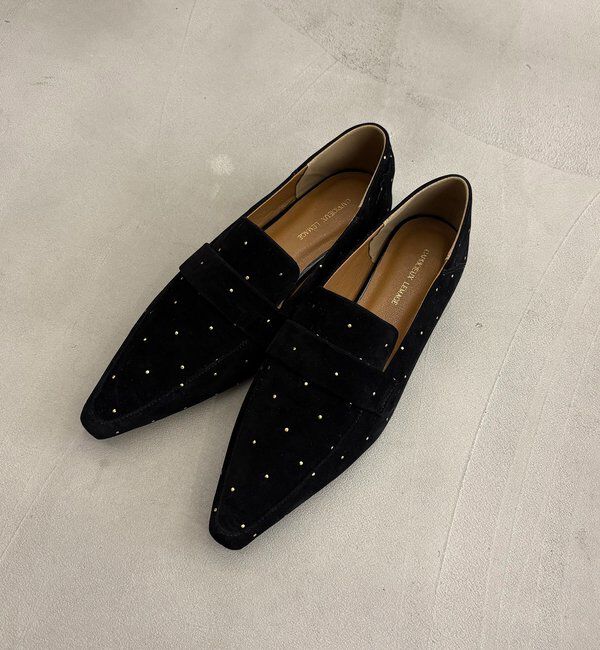  「【再入荷/新色ドット】ポインテッドローファー」|パンプス|