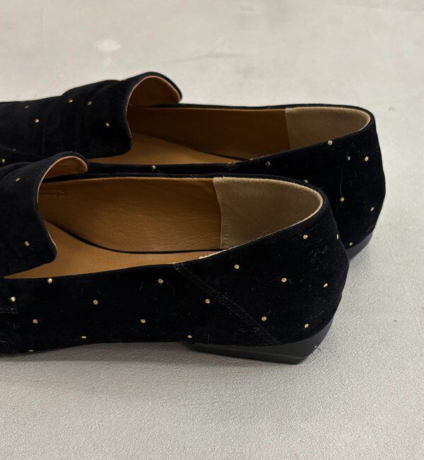  「【再入荷/新色ドット】ポインテッドローファー」|パンプス|