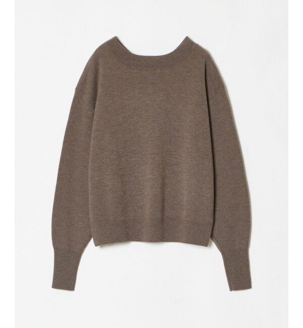 セットアップ対応可能】ウールスムース2WAYネックプルオーバー