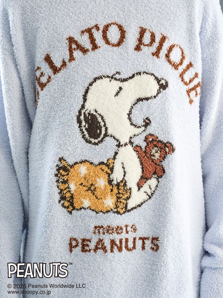 gelato pique「【PEANUTS】【ONLINE限定】オリジナルアート ジャガードプルオーバー＆ロングパンツセット」|ルームウェア|