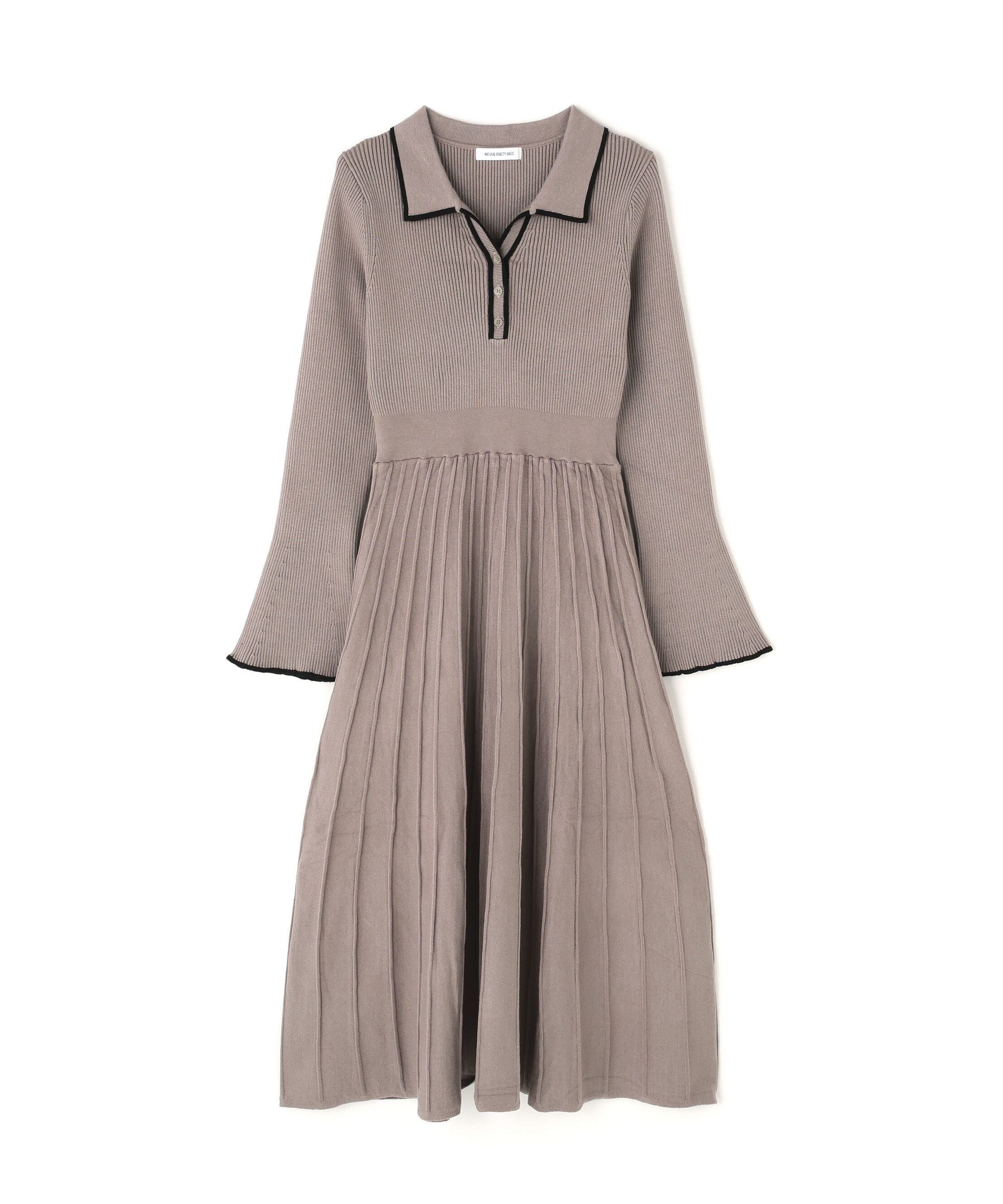 いっせい スキッパーバイカラーニットワンピース｜ルミネのファッション通販