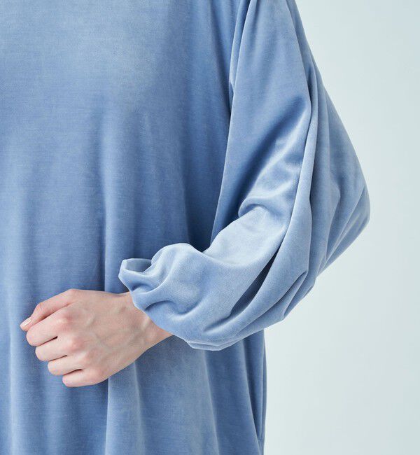 ストレッチベロア ボリュームスリーブワンピース（Ballsey）｜ルミネの