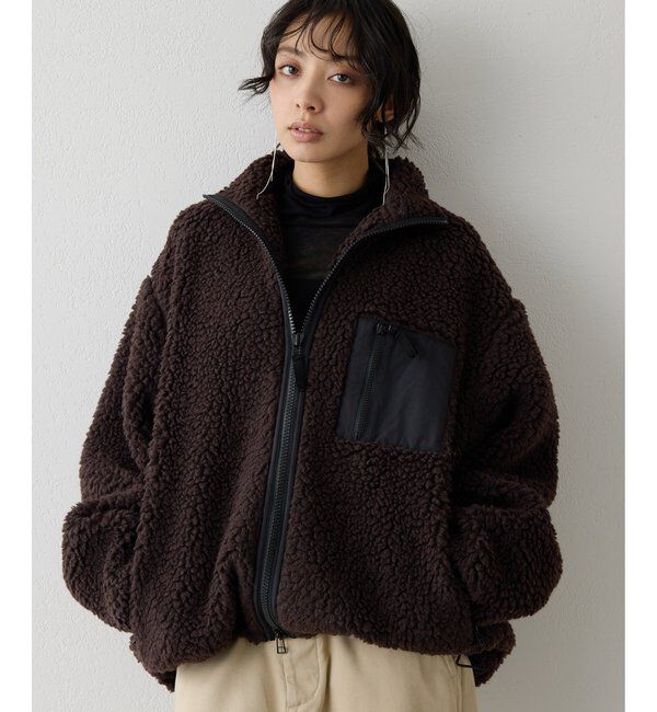 トッシー　ウィムガゼット デニム ボア ブルゾン ジャケット Whim Gazette(ウィム ガゼット)の【THE PAUSE】ボアブルゾン通販