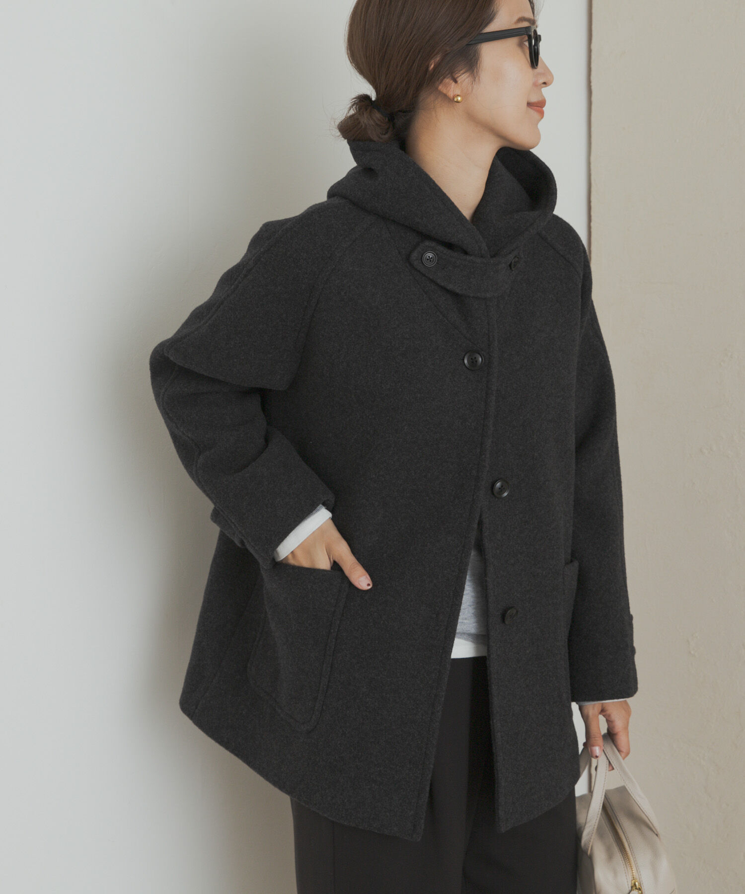 アーバンリサーチドアーズ(URBAN RESEARCH DOORS)のノーカラーコート