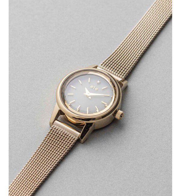 ete ソーラーウォッチ　メッシュベルト ソーラーウォッチ メッシュベルト（ete）｜ルミネのファッション通販