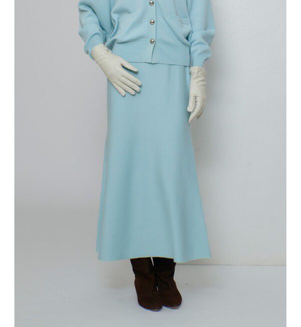 ウール混Wフェイスナローマーメイドスカート（allureville）｜ルミネ