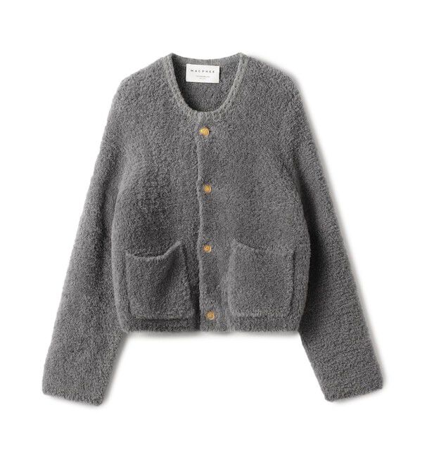 ムートン クルーネックカーディガン（MACPHEE）｜ルミネのファッション