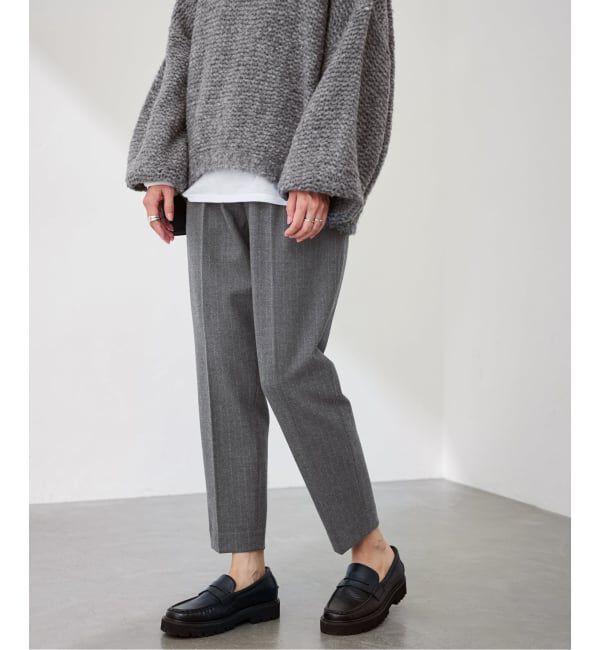 FRAMeWORK「≪追加≫T/R両面起毛パンツ 2」|スラックス|グレーA