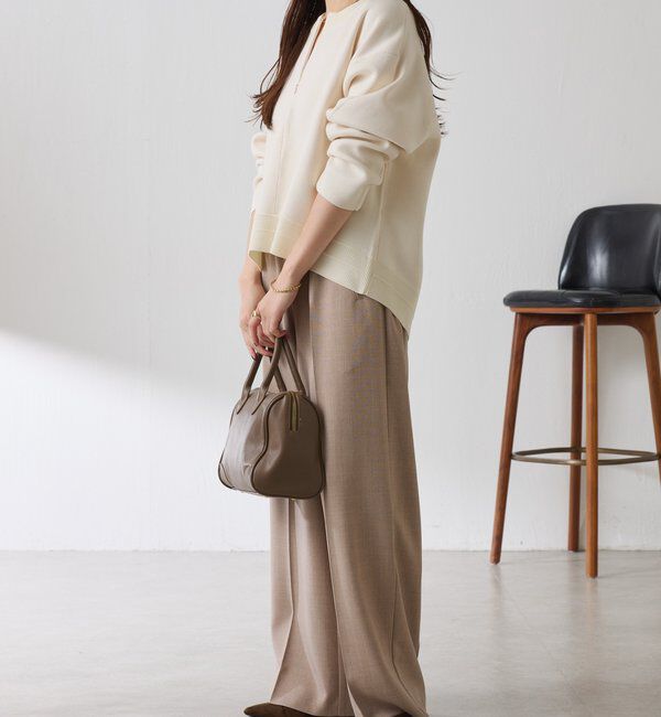  「スウェットライクラウンドヘムニット」|ニット・セーター|