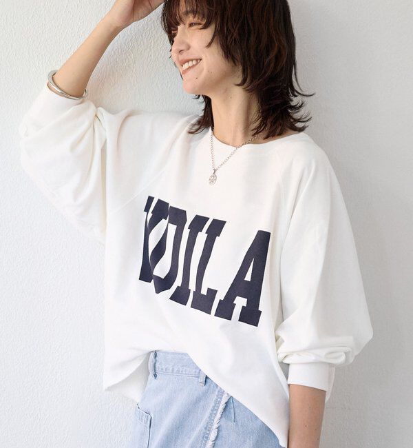  「予約【新色追加/Yossshiiii企画】ワイドロゴカットオフスエット」|Tシャツ・カットソー|オフホワイト