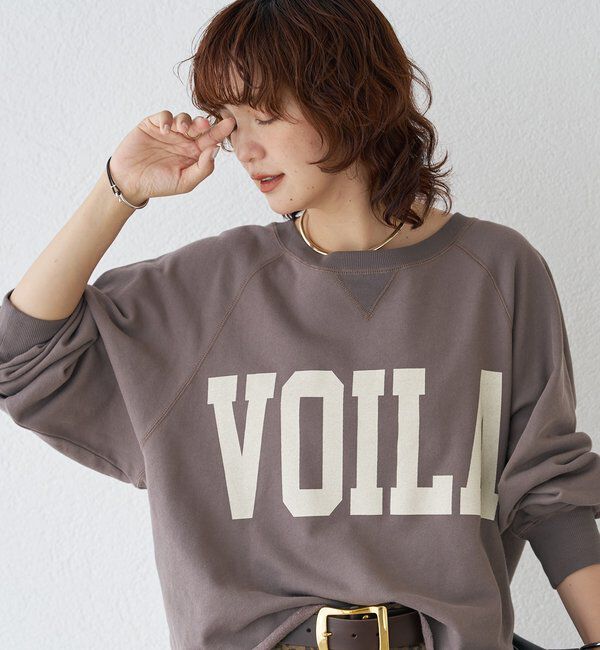  「予約【新色追加/Yossshiiii企画】ワイドロゴカットオフスエット」|Tシャツ・カットソー|モカ