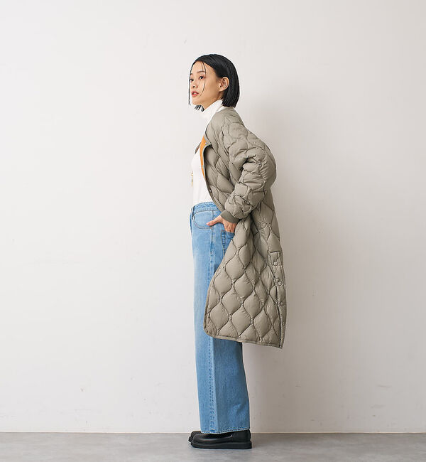 collex「【TAION】 オーバーサイズ ダウン ロングジャケット」|ダウン|