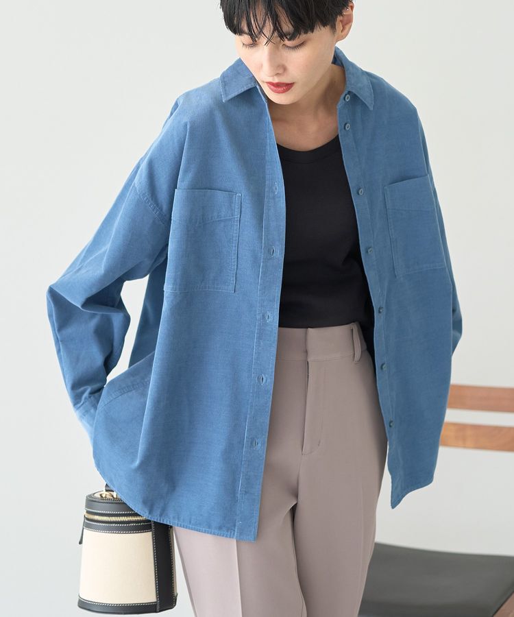 AMERICAN HOLIC「Wポケットコーデュロイシャツ」|シャツ・ブラウス|