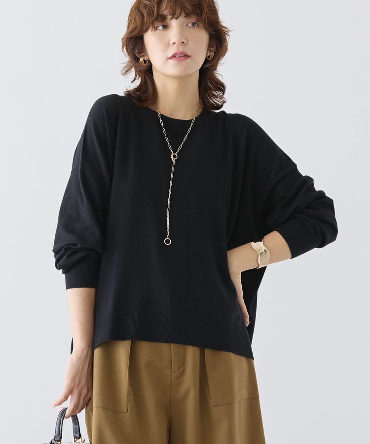 AMERICAN HOLIC「バイパチルーズニットプルオーバー＜静電気軽減＞」|ニット・セーター|