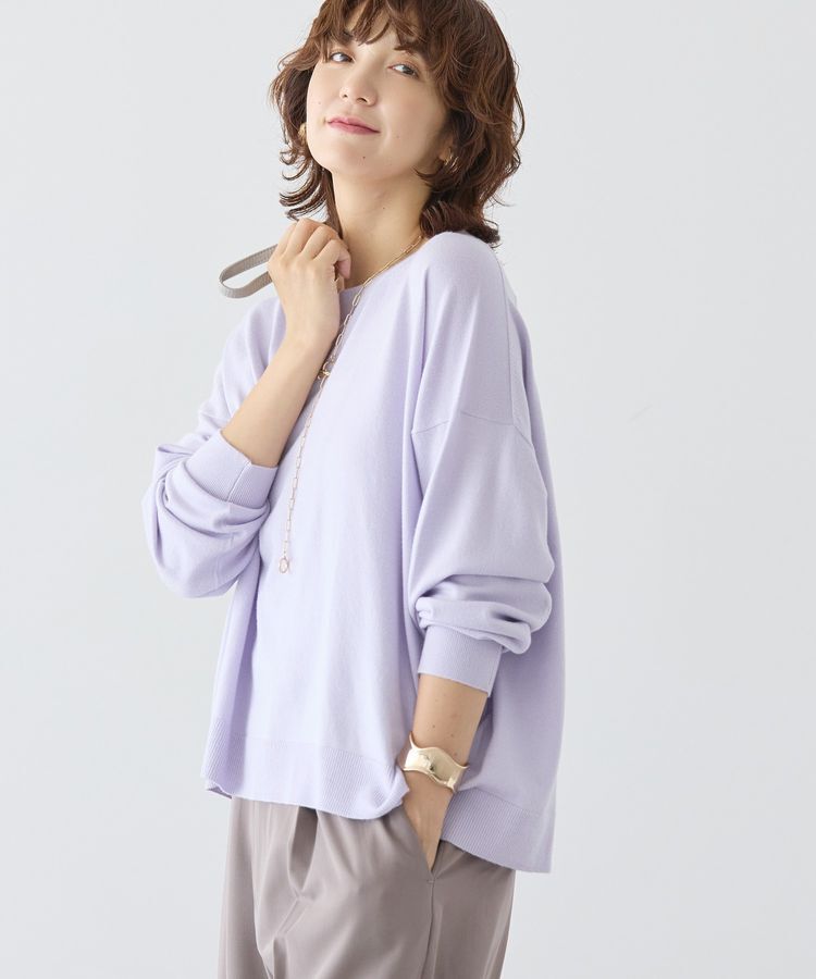 AMERICAN HOLIC「バイパチルーズニットプルオーバー＜静電気軽減＞」|ニット・セーター|Lilac
