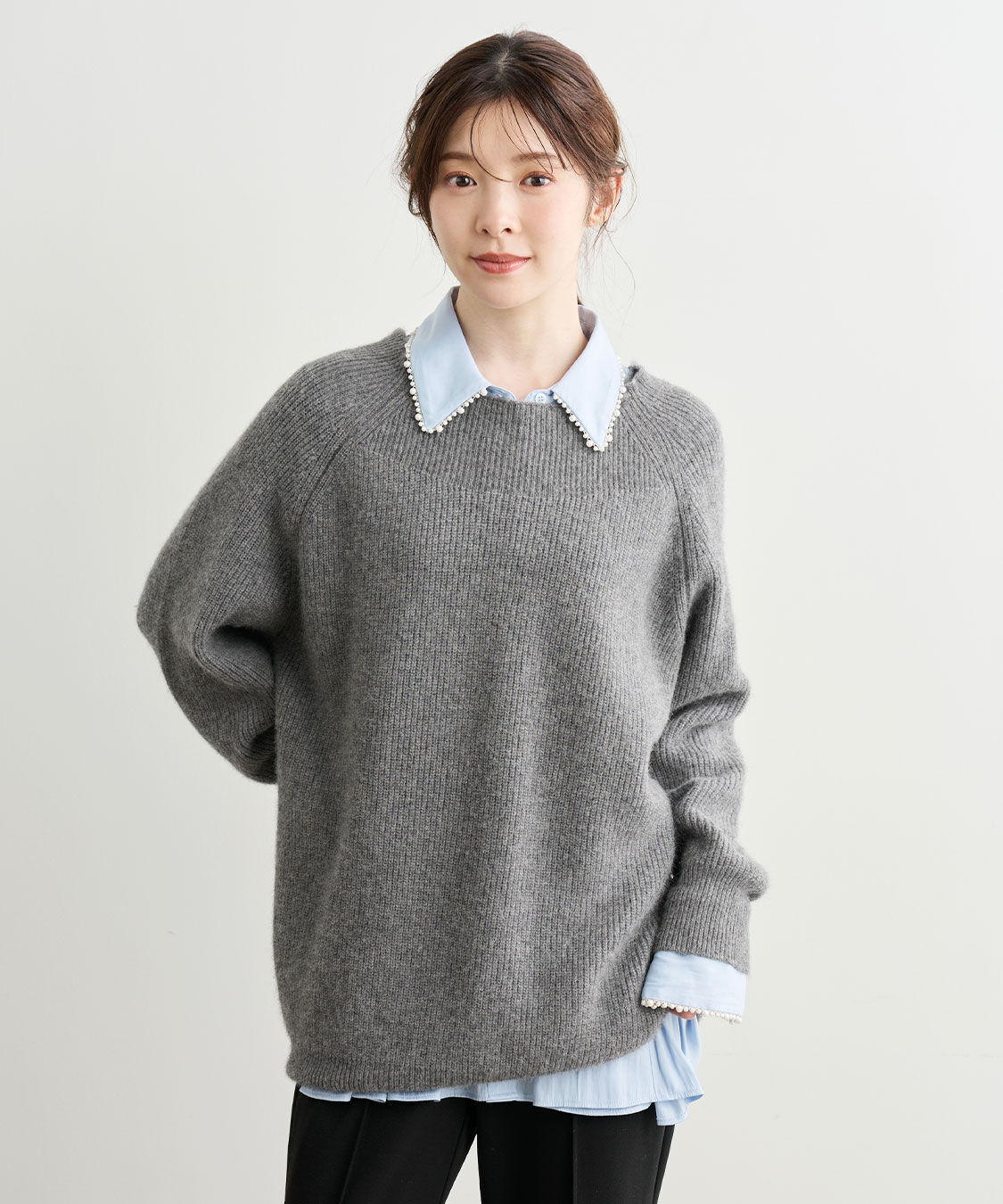 パールモチーフペプラムシャツ（COCO DEAL）｜ルミネのファッション