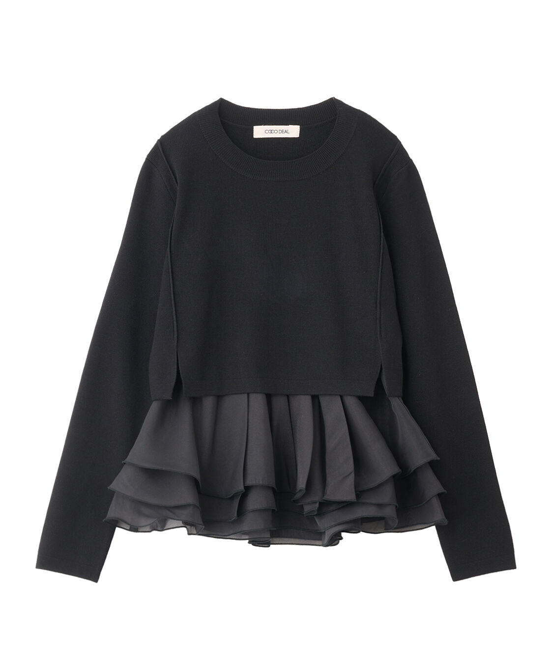 ペプラムブラウスレイヤードニット（COCO DEAL）｜ルミネの