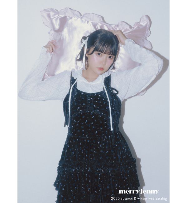 コルセットベロアフレアミニワンピース（merry jenny）｜ルミネの