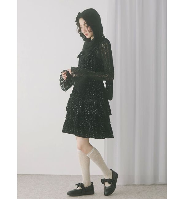 コルセットベロアフレアミニワンピース（merry jenny）｜ルミネの