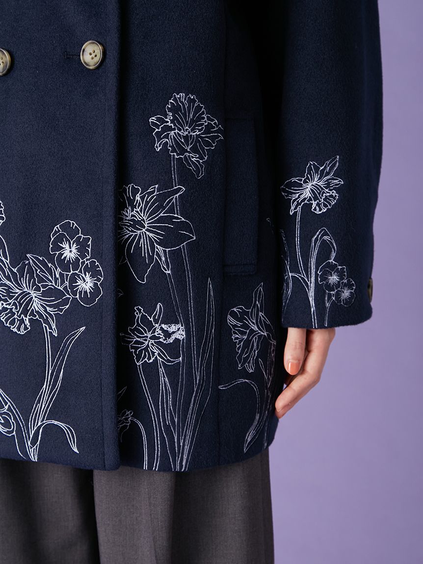 エンブロイダリーコクーンコート（LILY BROWN）｜ルミネのファッション