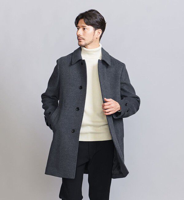 WEB限定 WARDROBE SMART】PE メルトン バルカラーコート（BEAUTY&YOUTH