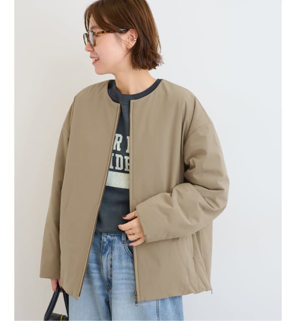 パフィーノーカラーサイドジップブルゾン（JOURNAL STANDARD relume