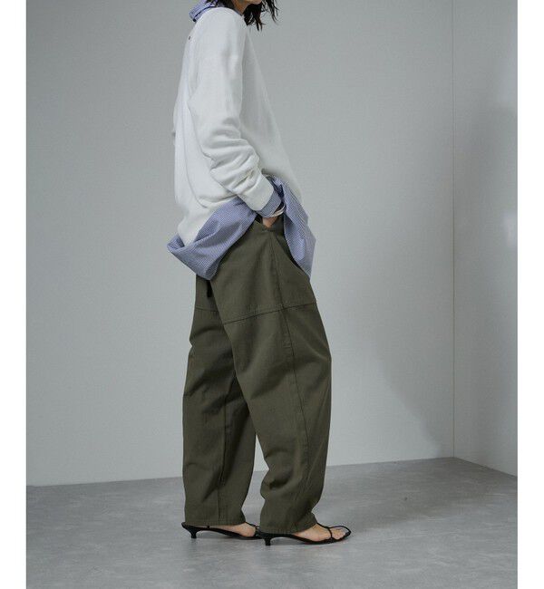 SALON adam et rope'「近江晒ツイルカービーパンツ」|チノ|
