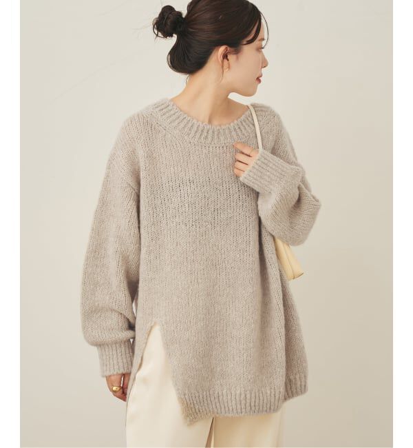 ★今期★ Plage Alpaca mix slit ニット Alpaca mix slit ニット（Plage）｜ルミネのファッション通販