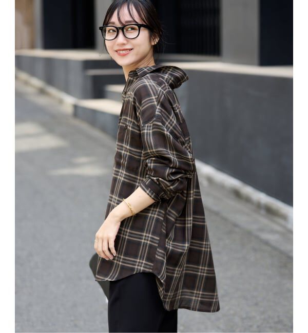 SLOBE IENA ビエラチェックルーズシャツ　新品 追加》ビエラチェックルーズシャツ（SLOBE IENA）｜ルミネの