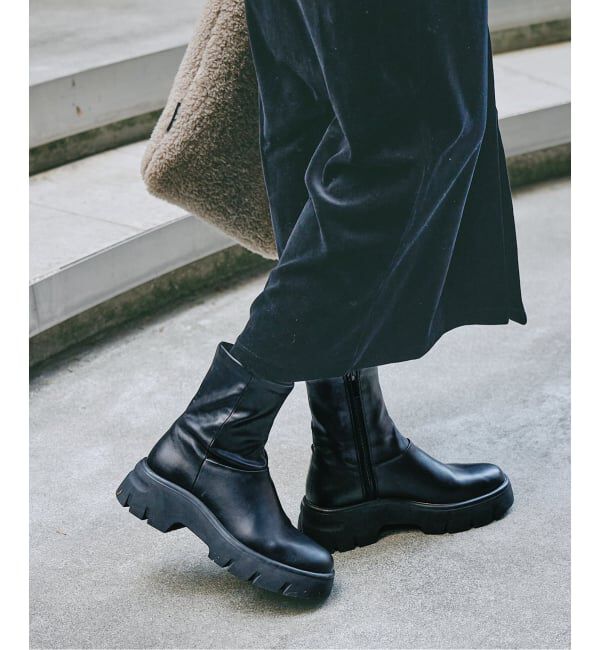 追加》5cmスクエアフィットショートブーツ｜ルミネのファッション通販