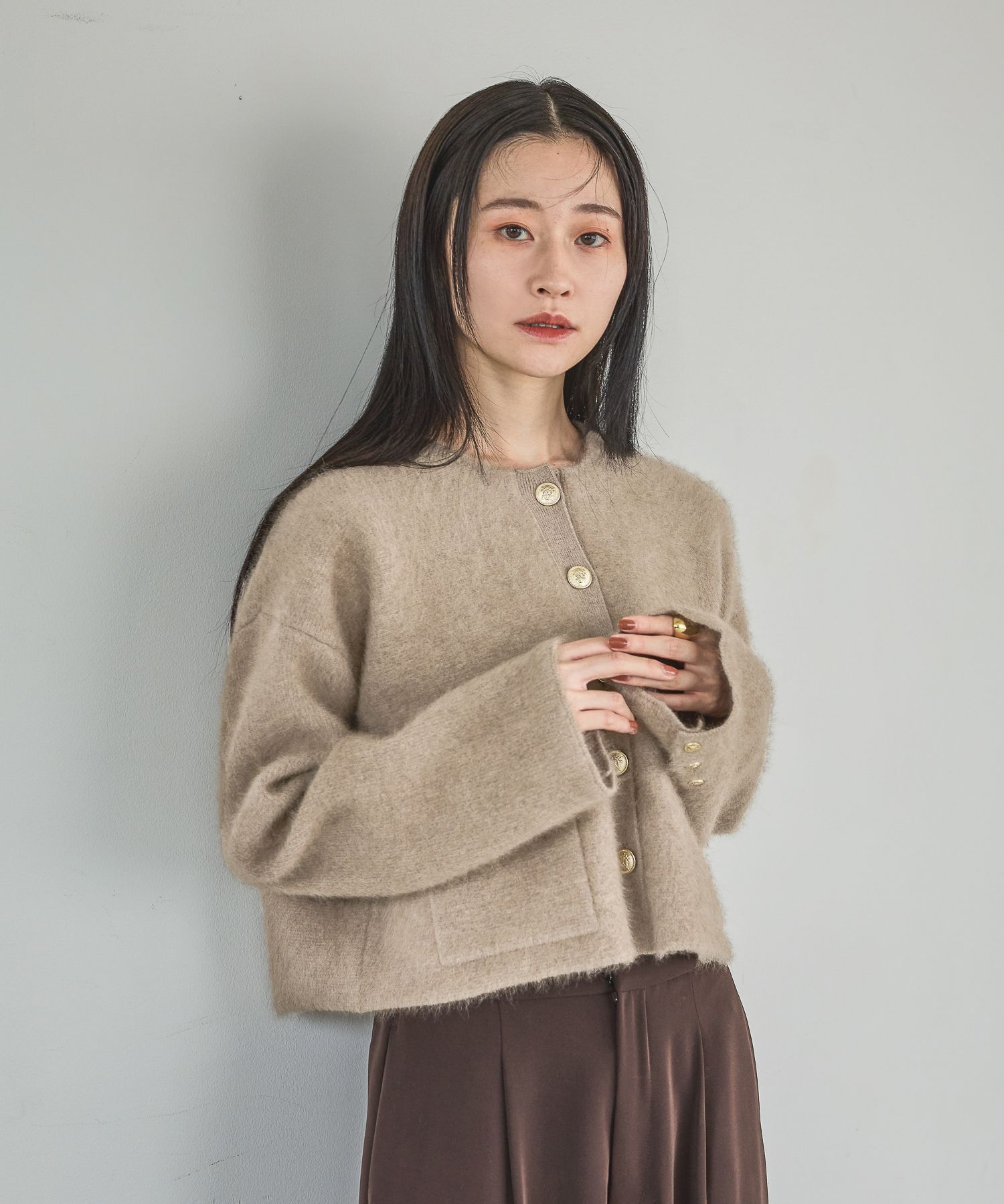 CNラクーンコンキンボタンカーディガン（A part by ）｜ルミネの