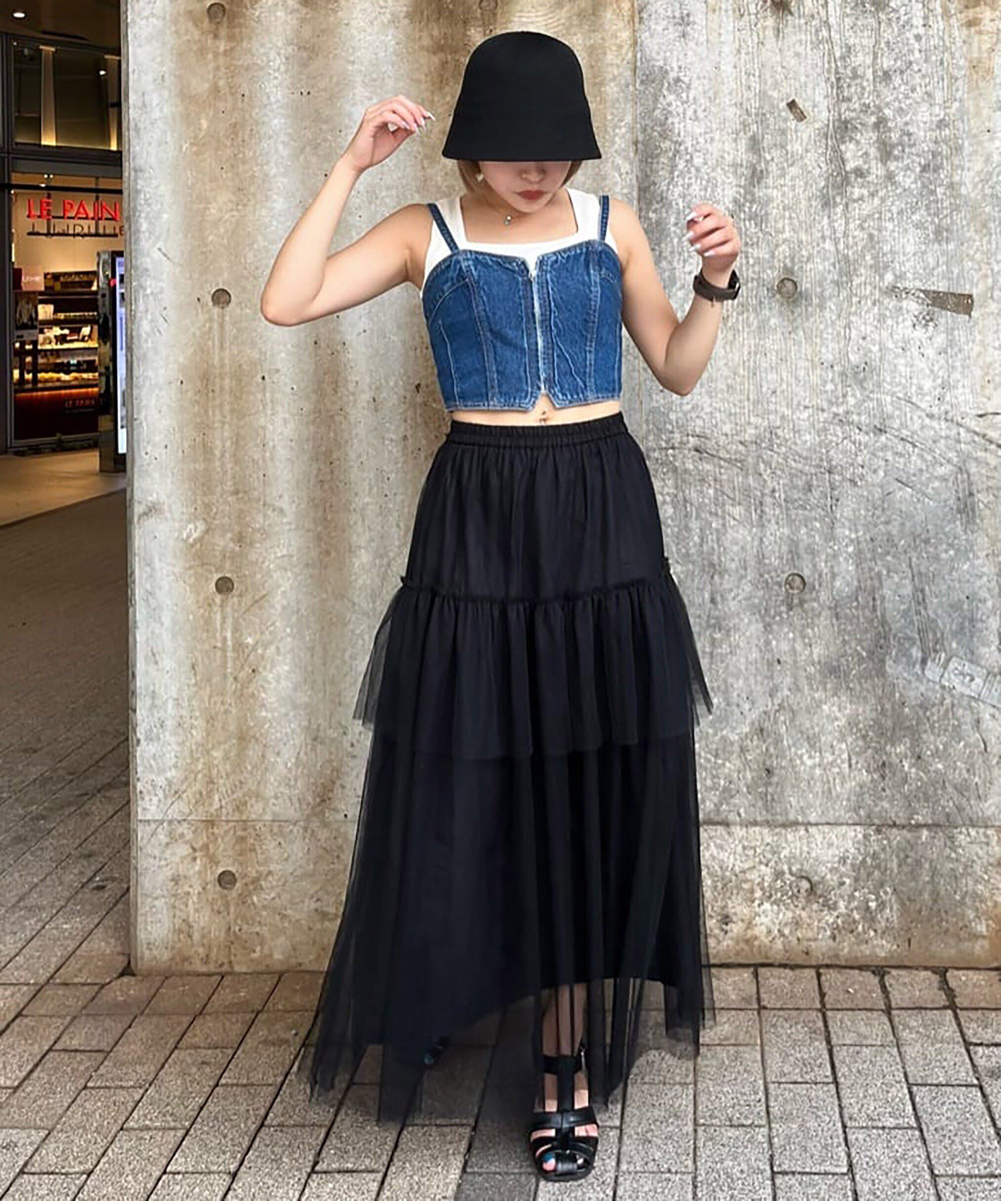 チュールティアードマキシスカート｜ルミネのファッション通販