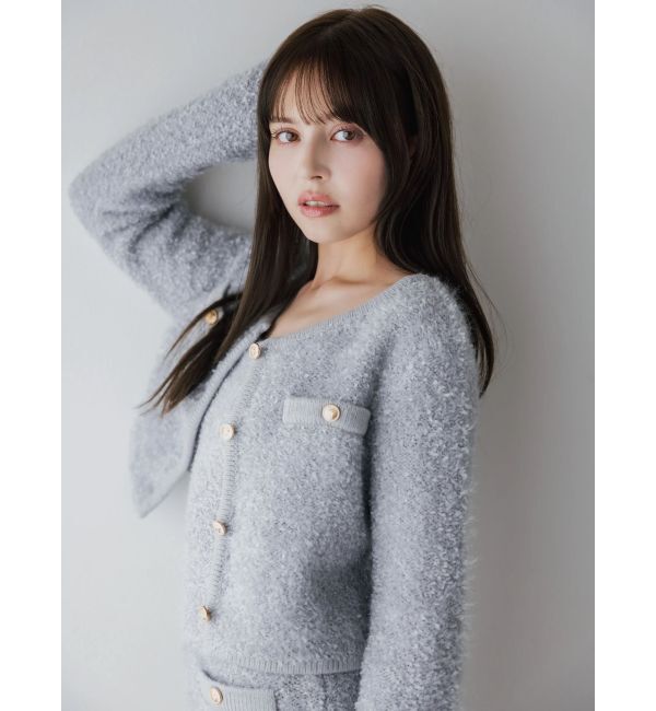 セット対応】ヘアリーニットジャケット（dazzlin）｜ルミネの