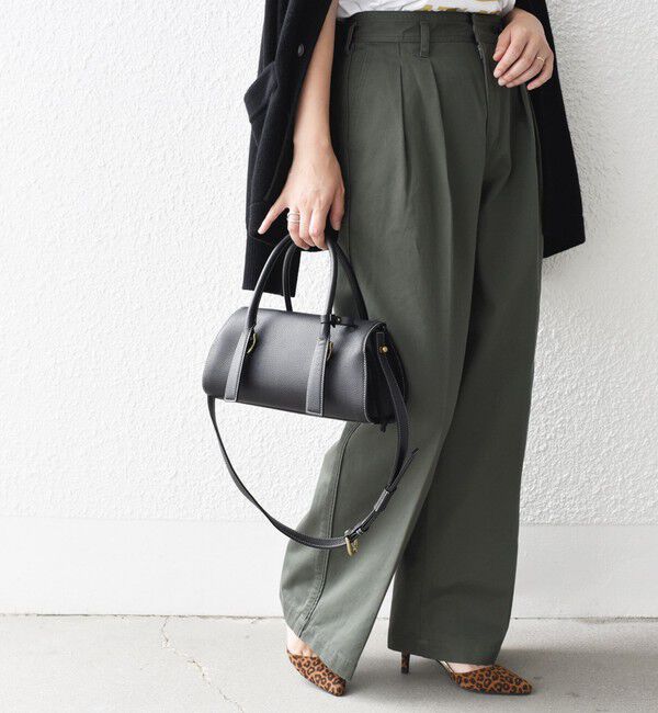 SHIPS for women「* 〈手洗い可能〉2タック ワイド チノパンツ ◇」|チノ|