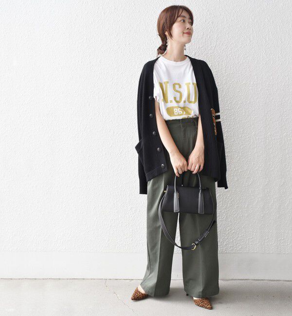 SHIPS for women「* 〈手洗い可能〉2タック ワイド チノパンツ ◇」|チノ|