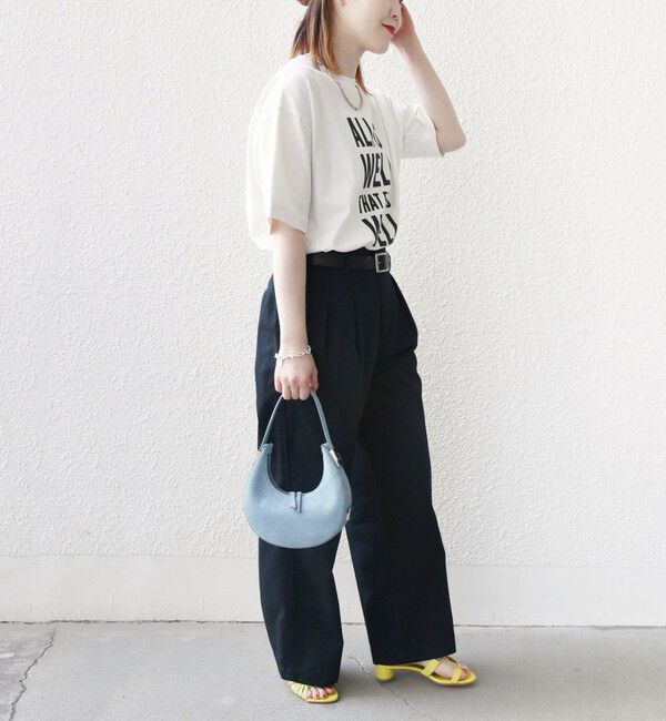 SHIPS for women「* 〈手洗い可能〉2タック ワイド チノパンツ ◇」|チノ|