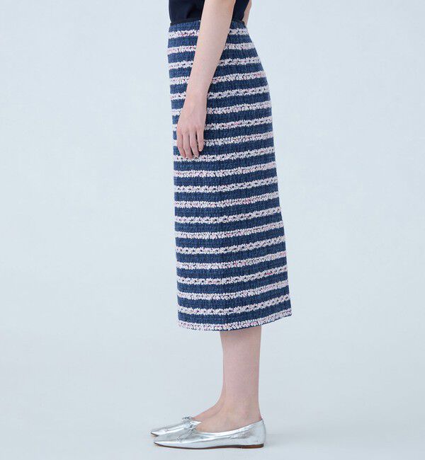 TOMORROWLAND collection「フルールボーダー タイトストレートスカート」|タイト|