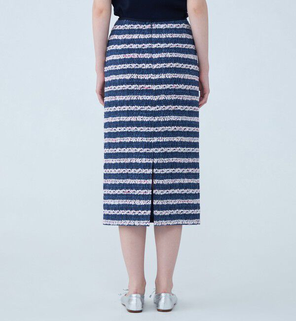 TOMORROWLAND collection「フルールボーダー タイトストレートスカート」|タイト|