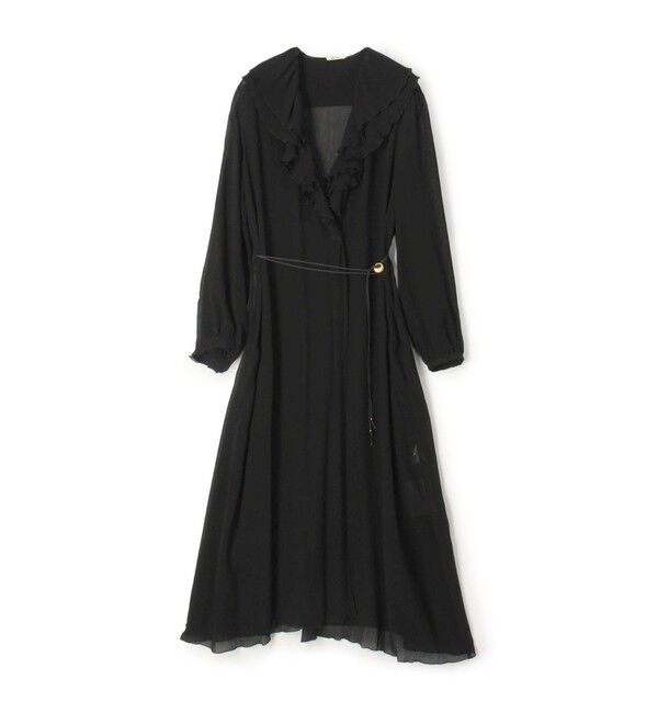 DES PRES「クレープデシン ロングワンピース」|ワンピース|19 ブラック