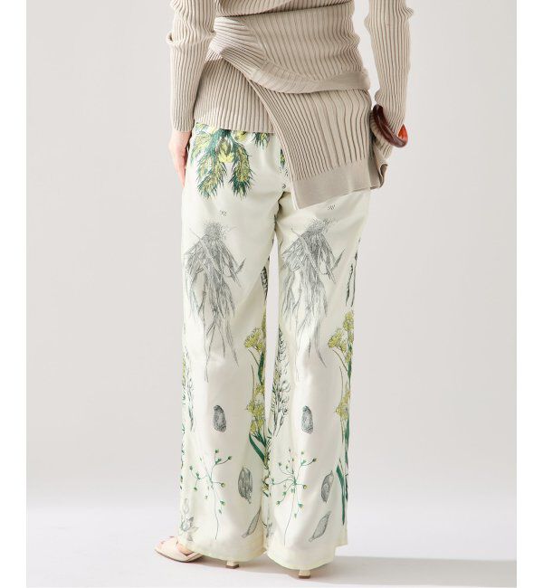 VERMEIL par iena「manipuri 別注 ストレートパンツ ボタニカル 0151405001」|スラックス|