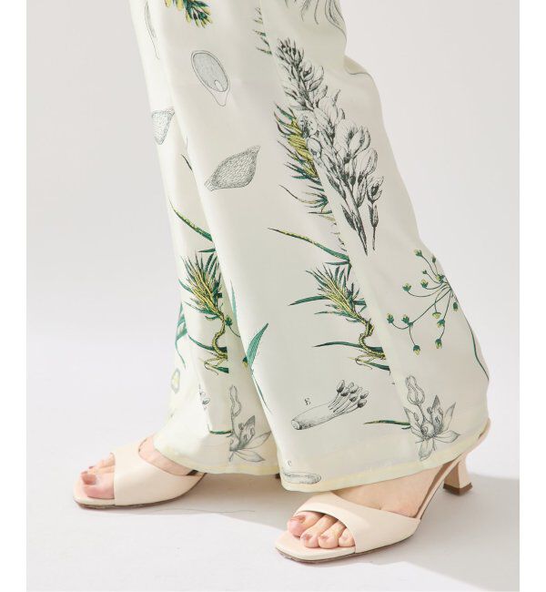 VERMEIL par iena「manipuri 別注 ストレートパンツ ボタニカル 0151405001」|スラックス|