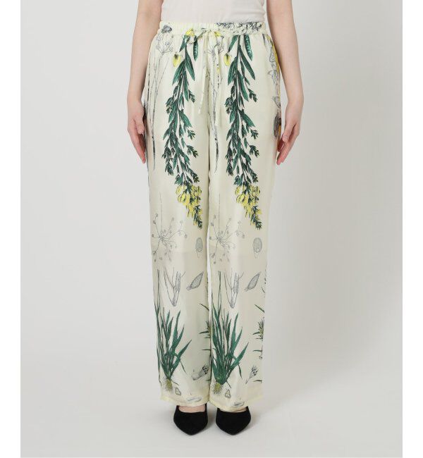 VERMEIL par iena「manipuri 別注 ストレートパンツ ボタニカル 0151405001」|スラックス|