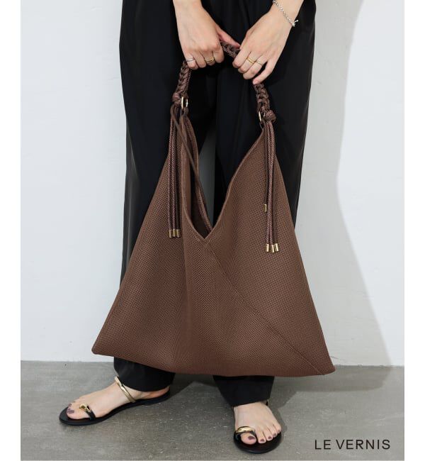 SLOBE IENA「《WEB限定》LE VERNIS パラコードハンドルメッシュバック 235-211505」|ショルダー・メッセンジャー|