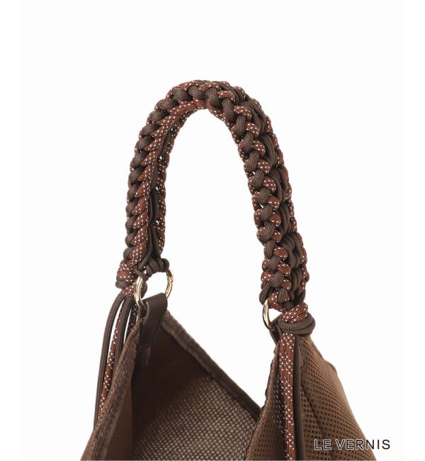 SLOBE IENA「《WEB限定》LE VERNIS パラコードハンドルメッシュバック 235-211505」|ショルダー・メッセンジャー|
