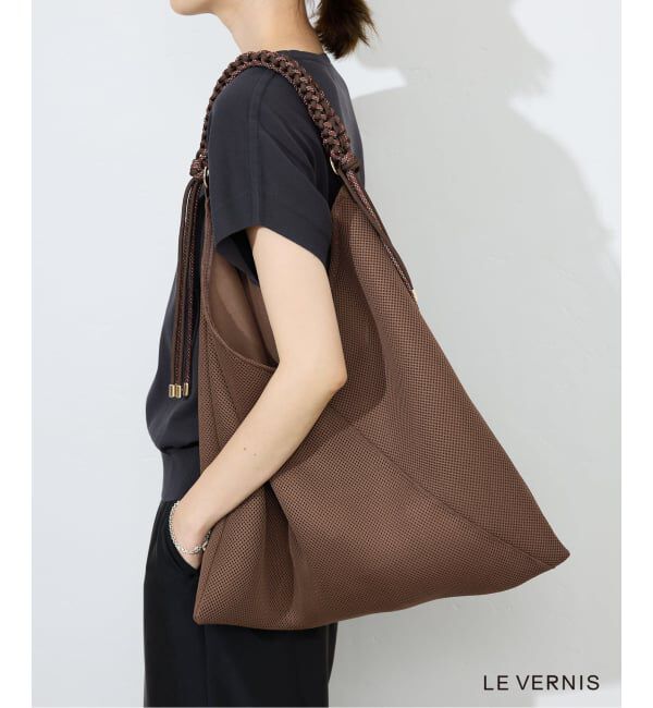 SLOBE IENA「《WEB限定》LE VERNIS パラコードハンドルメッシュバック 235-211505」|ショルダー・メッセンジャー|