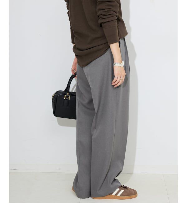 SLOBE IENA「パウダーツイルイージーテーパードパンツ」|その他|