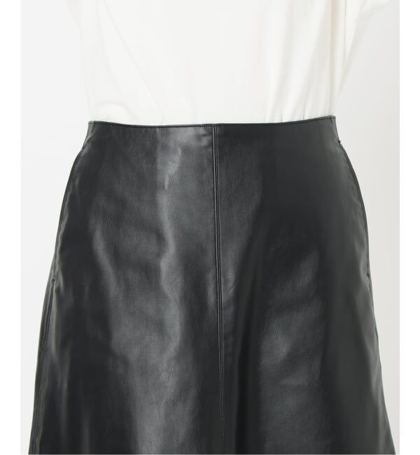 IENA「フェイクレザーフレアスカート」|スカート|