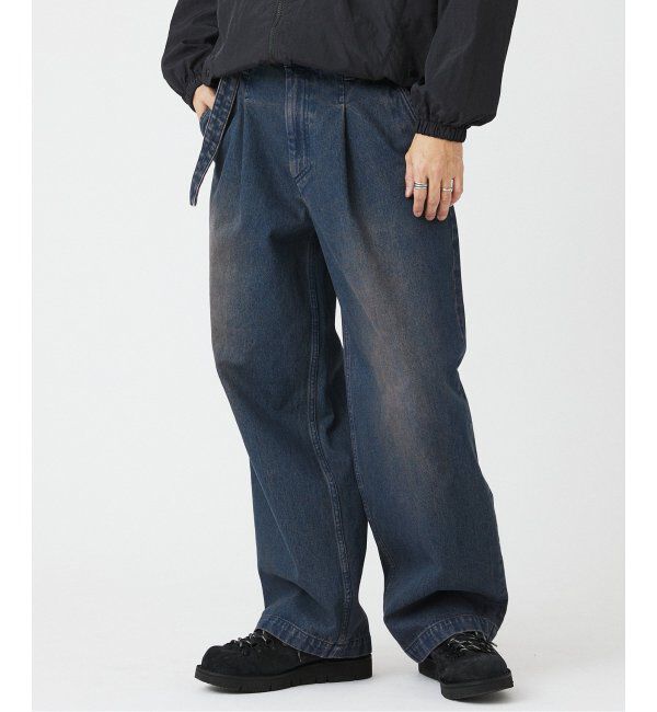 JOURNAL STANDARD relume「PROCESSING ベルテッド&rdquo;ROOMY&rdquo; デニムスラックス」|デニム|